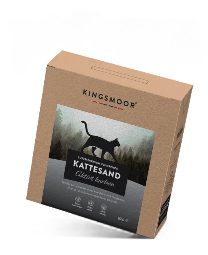 Kingsmoor Kattesand Aktiv Karbon 10L