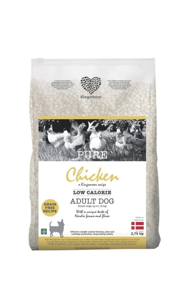 Kingsmoor Pure Voksen Liten Rase Low Calorie Kylling 2,75 Kg
