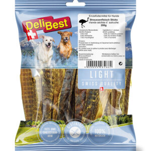 Delibest Light Strutsekjøtt 200gr