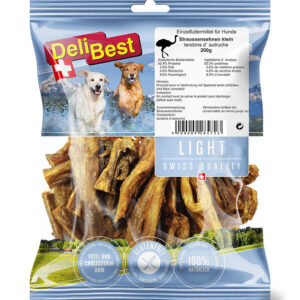 Delibest Light Strutsesener Små 200gr