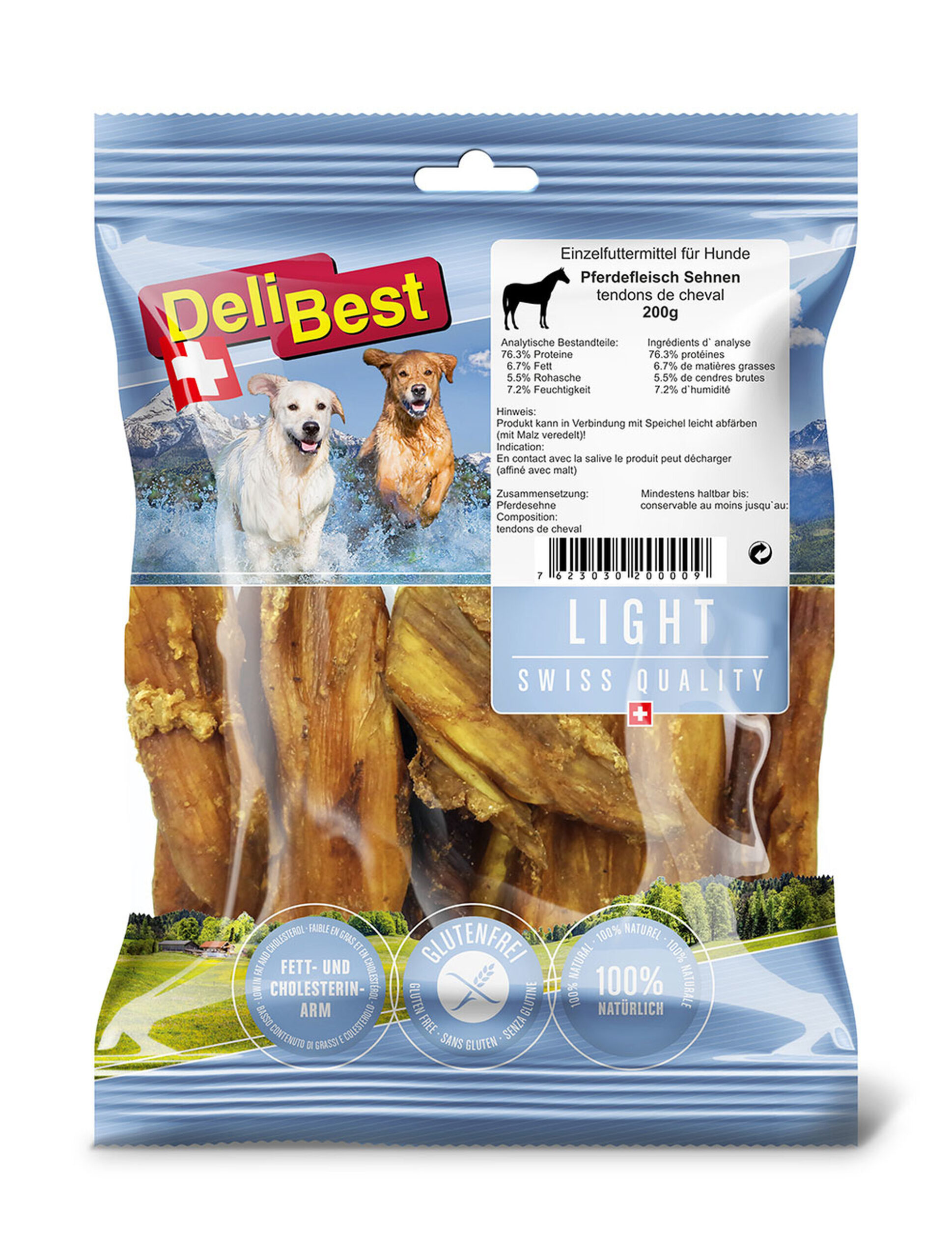 Delibest Light Hestesener 200gr - Bilde 1