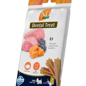 Farmina Dog Dental Treat Pumpkin Lamb & Blueberry Adult Mini 60 Gr