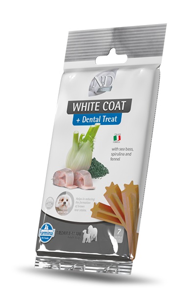 Farmina Dog Dental Treat White Sea Bass Spirulina & Fennel Rice Adult Medium & Maxi 100 Gr