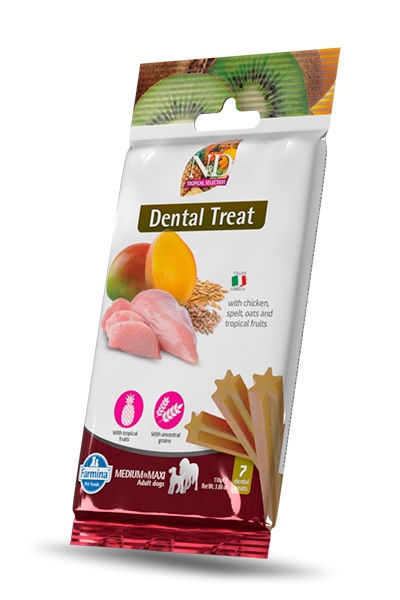 Farmina Dog Dental Treat Tropical Selection Chicken Adult Medium & Maxi 100 Gr