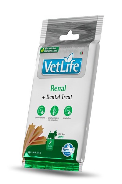 Farmina Dog Dental Treat Vet Life Renal Adult Mini 60 gr