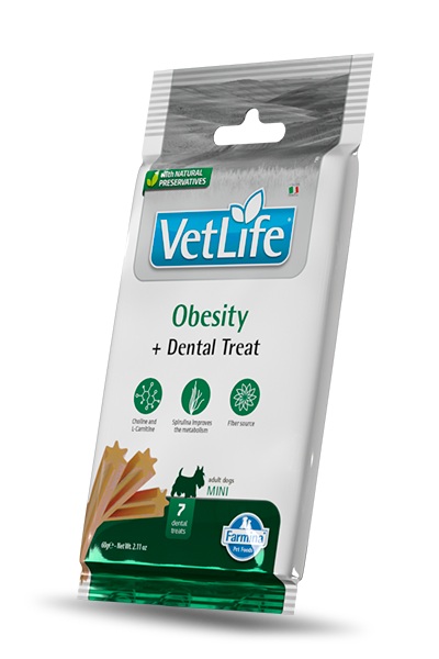 Farmina Dog Dental Treat Vet Life Obesity Adult Mini 60 Gr
