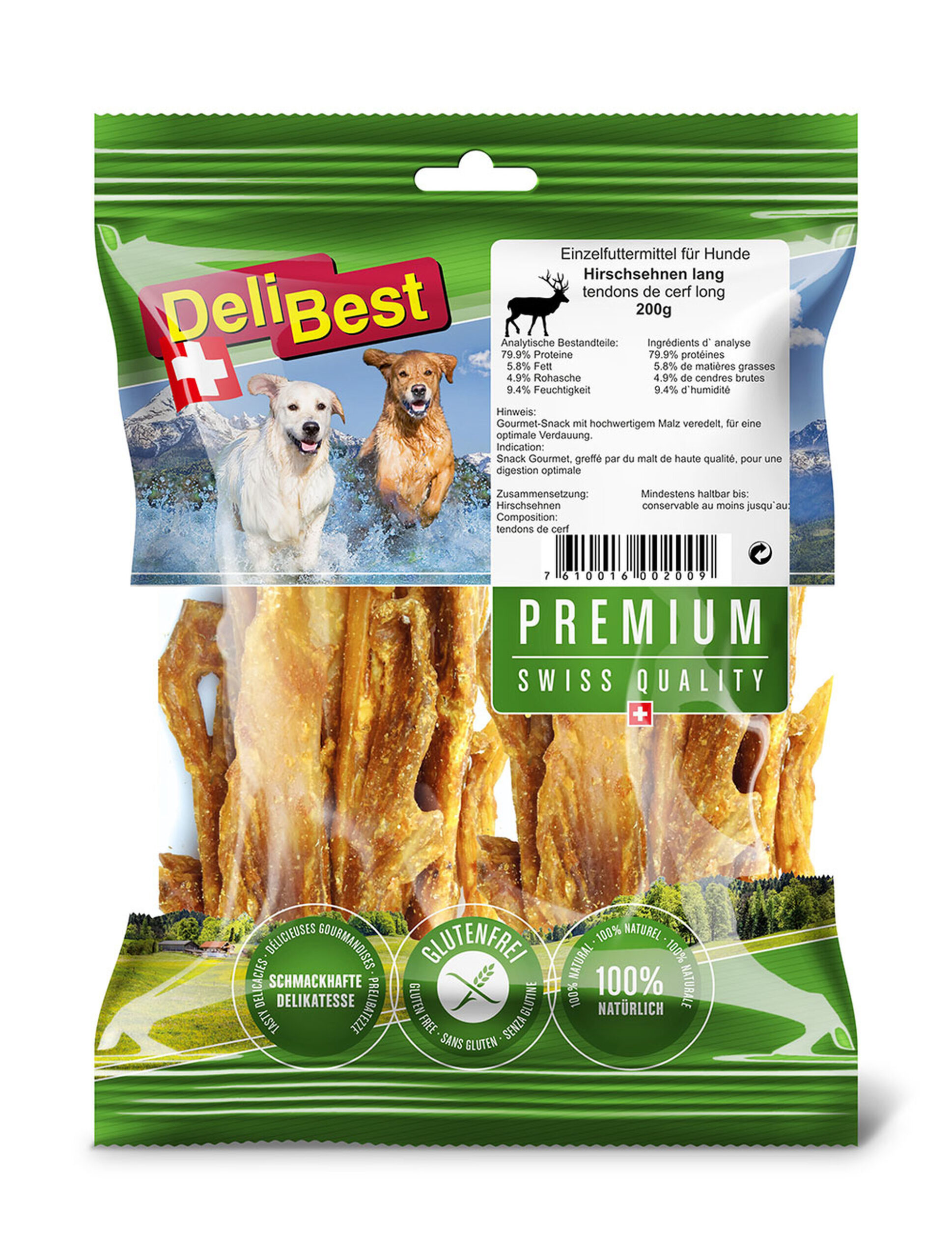 Delibest Premium Hjortesener 200gr - Bilde 1