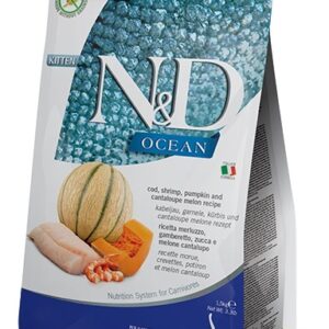 Farmina Cat Ocean Cod Shrimp Pumpkin & Cantaloupe Melon Kitten 1,5 Kg