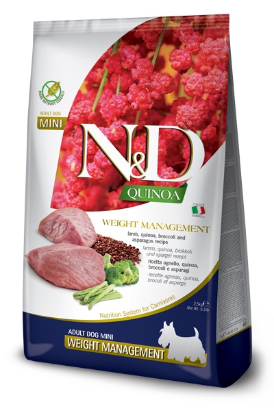 Farmina Dog Quinoa Weight Management Lamb & Broccoli Adult Mini 2,5 Kg