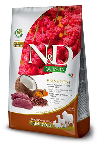 Farmina Dog Quinoa Skin & Coat Venison & Coconut Adult Medium & Maxi 7 Kg
