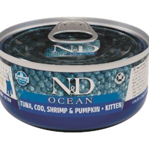 Farmina Cat Ocean Tuna Cod Shrimp & Pumpkin Kitten 70 Gr Wet