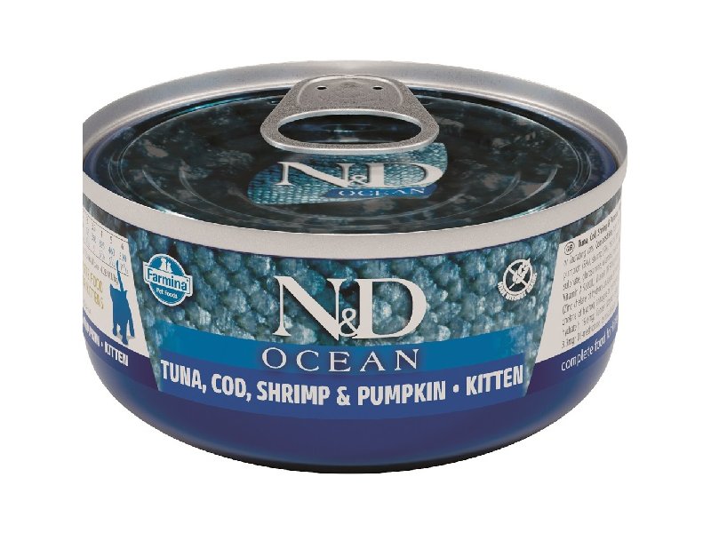 Farmina Cat Ocean Tuna Cod Shrimp & Pumpkin Kitten 70 Gr Wet - Bilde 1