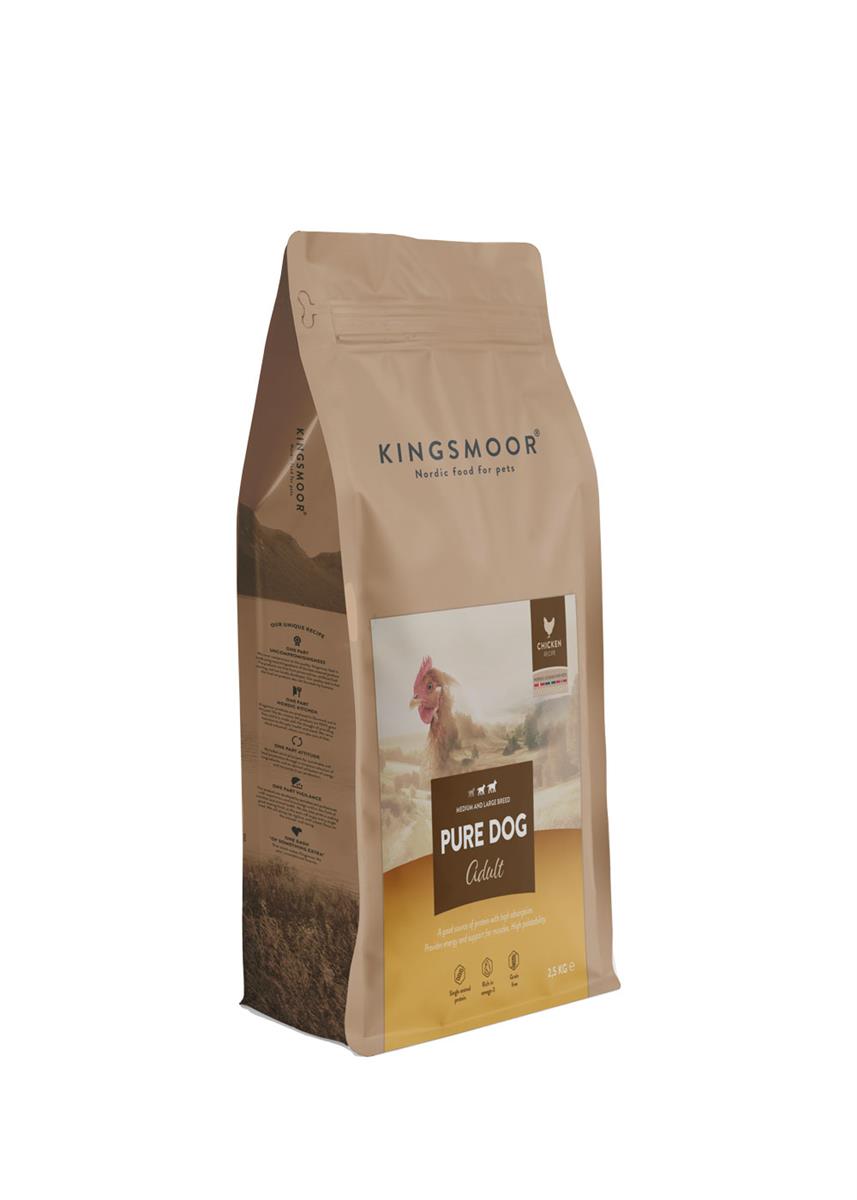 Kingsmoor Pure Chicken Large Dog - Bilde 1