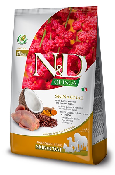 Farmina Dog Quinoa Skin & Coat Quail & Coconut Adult Medium & Maxi