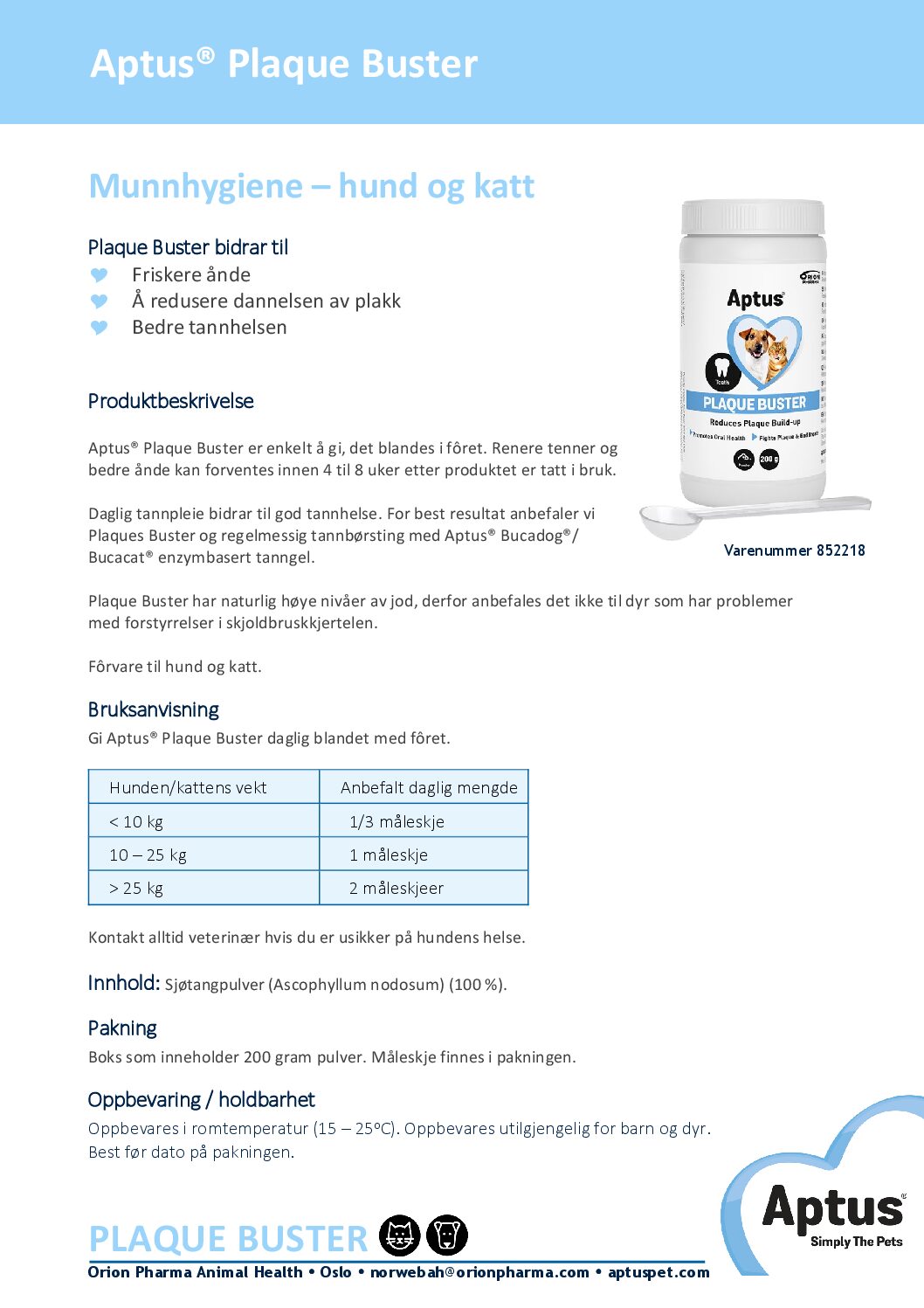 Aptus Plaque Buster 200G