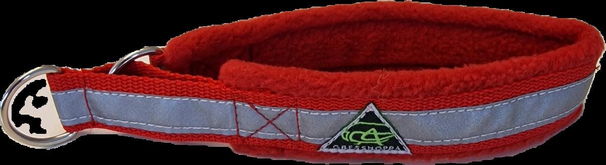 Gresshoppa Fleecehalvstrup Rød M/Refleks - Bilde 1