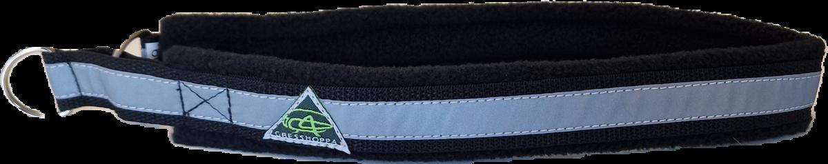 Gresshoppa Fleecehalvstrup Sort M/Refleks - Bilde 1