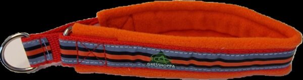 Gresshoppa Fleecehalvstrup Orange M/Refleks