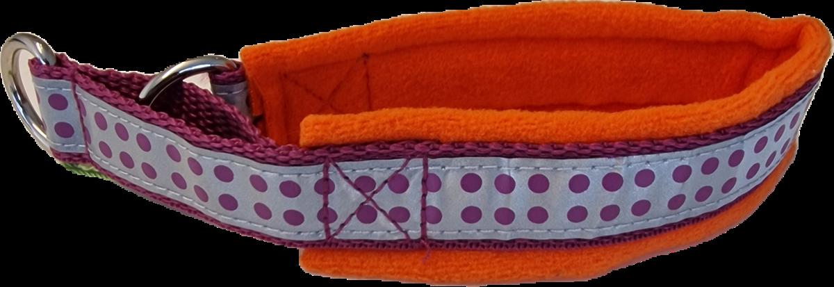 Gresshoppa Fleecehalvstrup Orange M/Prikker - Bilde 1