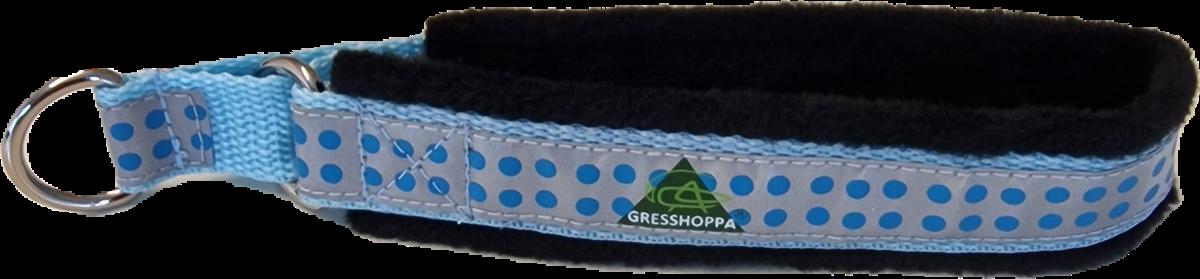 Gresshoppa Fleecehalvstrup Sort M/Prikker - Bilde 1