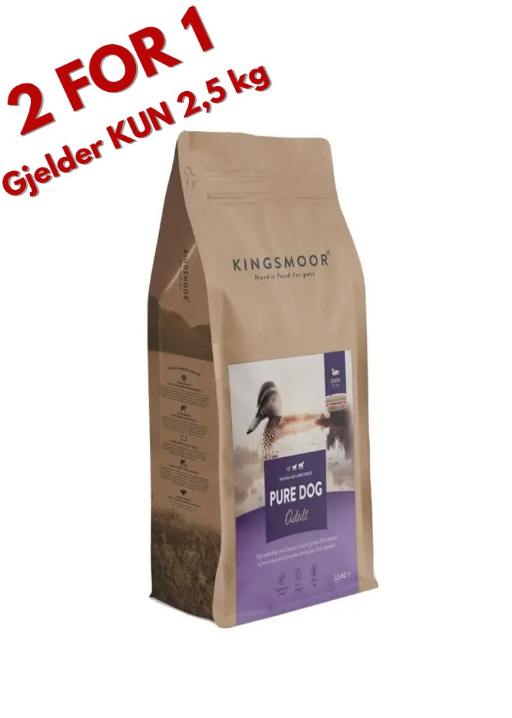Kingsmoor Pure Duck Large Dog - Bilde 1
