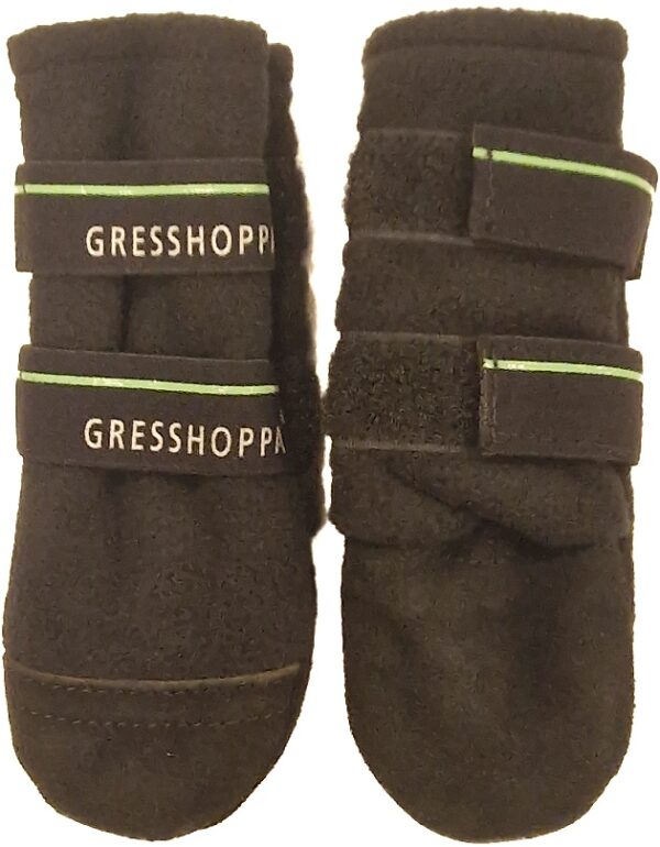 Gresshoppa Fleecesokk Sort Str 4Pk