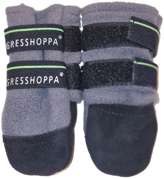 Gresshoppa Fleecesokk Grå Str 4Pk