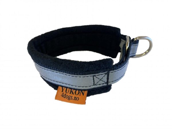 Yukon Fleecehalvstrup M/Refleks 30cm Svart