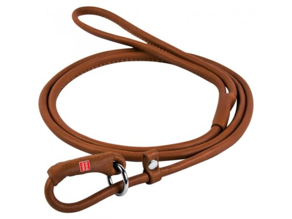 Collar Rundsydd Retrieverkobbel "Waudog Soft" Lær Brun