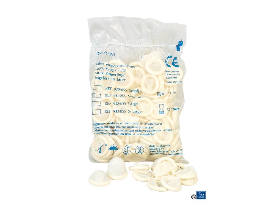 Latex Fingertupper 100Pk - Bilde 1