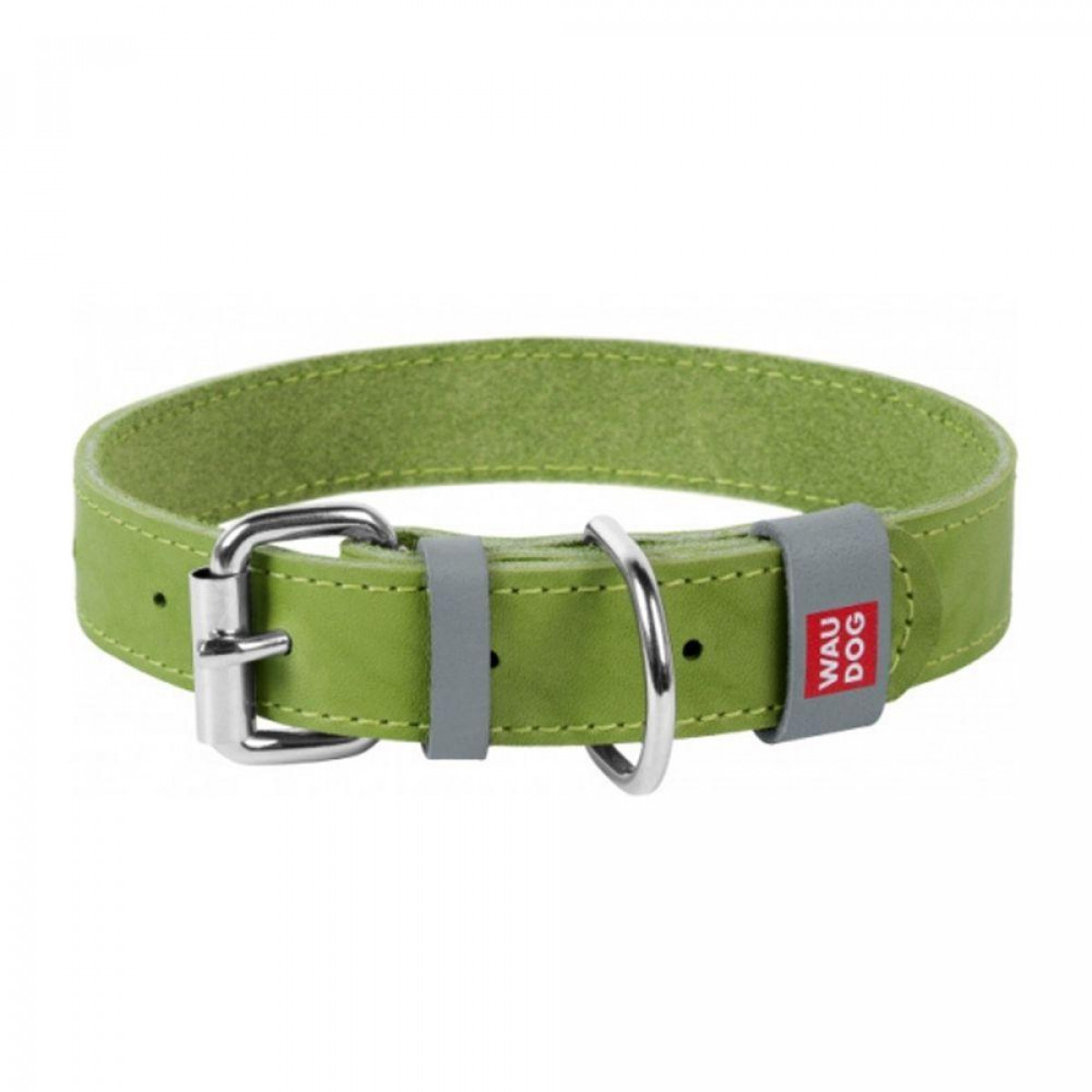 Collar Waudog Lærhalsbånd Grønn - Bilde 1
