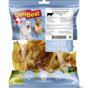 Delibest Light Okseører Gourmet Strimlet 100gr