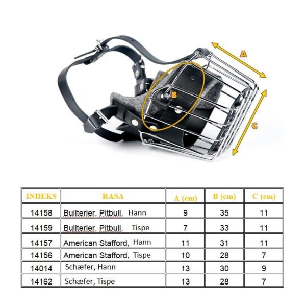 Dingo Munnkurv Metall Polstret