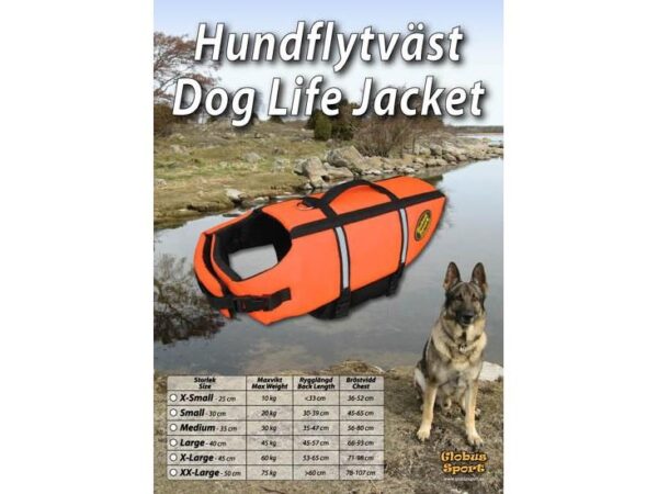 Globus Flytevest Orange