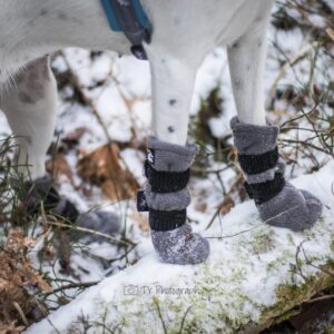 Finnero Halla Fleecesokk 4Pk Grå - Bilde 3