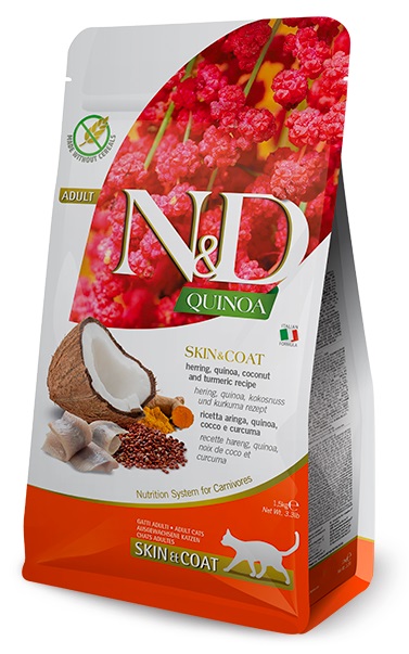 Farmina N&D Cat Quinoa Skin & Coat Herring & Coconut Adult