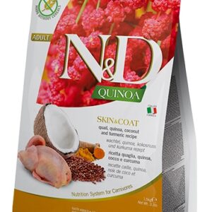 Farmina N&D Cat Quinoa Skin & Coat, Quail & Coconut Adult - 1,5kg