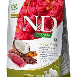 Farmina N&D Dog Quinoa Skin & Coat, Duck & Coconut Adult Medium & Maxi - 2,5kg