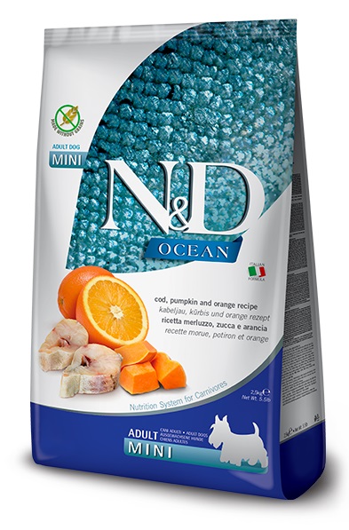 Farmina N&D Dog Ocean Cod, Pumpkin & Orange Adult Mini