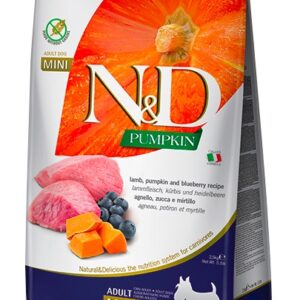 Farmina N&D Dog Pumpkin Lamb & Blueberry Adult Mini - 7kg