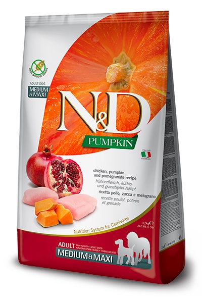 Farmina N&D Dog Pumpkin Chicken & Pomegranate Adult Medium & Maxi