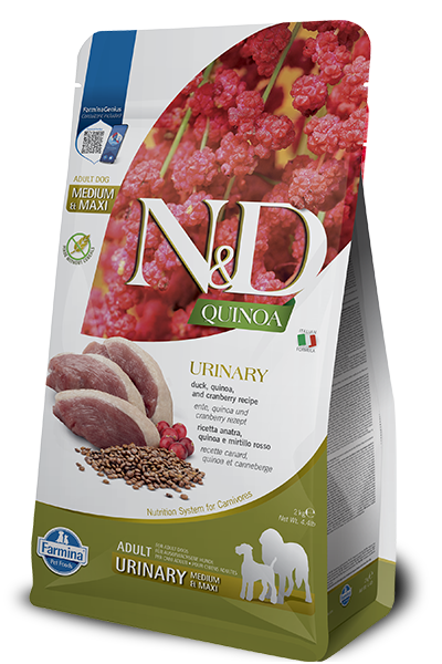Farmina Dog Quinoa Urinary, Duck & Cranberry Adult Medium & Maxi 7kg